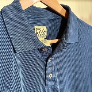 Jos A Bank Textured Weave Polo Shirt